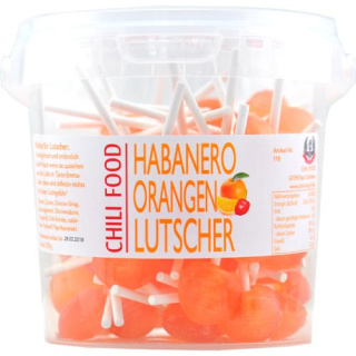 Chili Food lizaki z Habanero pomarańczowe, wiaderko 250g (ok. 60 sztuk)