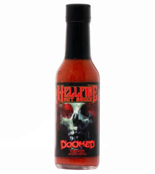 Ekstremalnie ostry sos Hellfire Doomed z ekstraktem 6,66 MLN SHU, 148ml