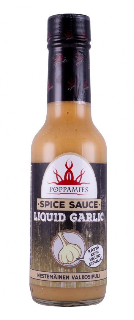 Sos Poppamies Liquid Garlic - płynny czosnek 150ml Sos Poppamies Liquid Garlic - płynny czosnek 150ml