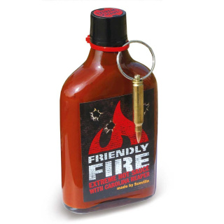 Ostry Sos Scovilla Friendly Fire EXTREME z prawdziwym nabojem 247ml