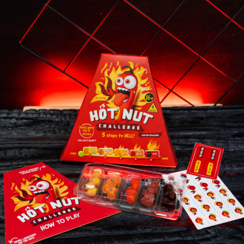 Hot NUT Challenge, WYZWANIE ostrych orzeszków, 24g