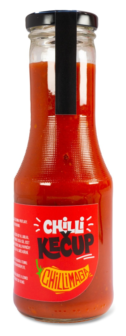 Ostry ketchup ChilliMaga z papryką Naga Jolokia, 300g