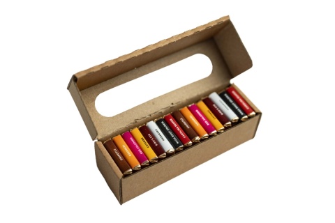 Pudełko ostrych czekoladek PREMIUM Chili Doctor, 16 x 5g Pudełko ostrych czekoladek PREMIUM Chili Doctor, 16 x 5g