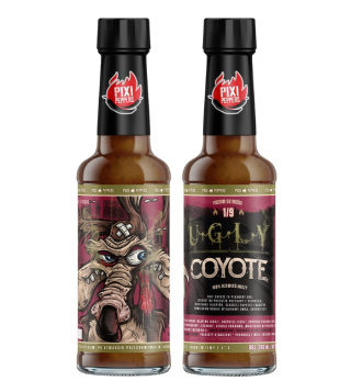 Ostry sos Pixi Peppers UGLY COYOTE z grillowanym Jalapeno, 200ml