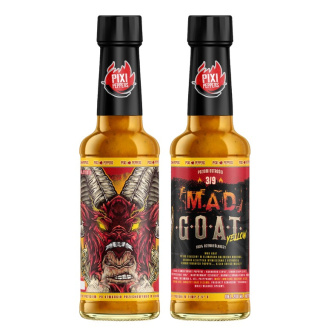 Ostry sos Pixi Peppers MAD GOAT YELLOW fermentowany, 200ml