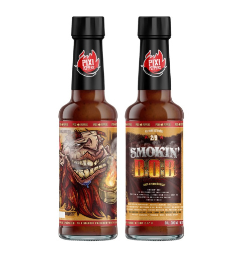 Ostry sos BBQ Pixi Peppers SMOKIN' BOB 200ml Ostry sos BBQ Pixi Peppers SMOKIN' BOB 200ml
