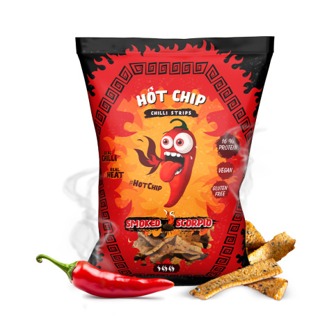 Hot Chip Strips Smoked Scorpio z papryką Scorpion, 80g Hot Chip Strips Smoked Scorpio z papryką Scorpion, 80g