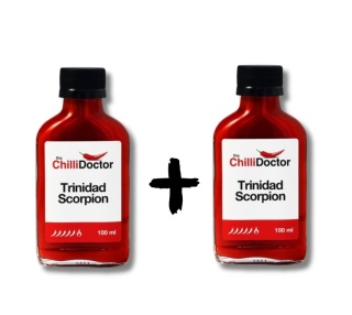 Ostre puree z papryki Trinidad Moruga Scorpion PROMO 1+1 TANIEJ, 2x100ml