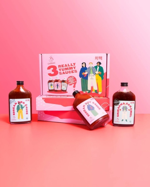 Zestaw sosów Chimac KOREAN STYLE 3x390g