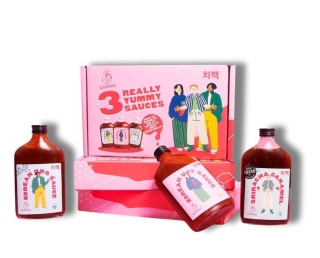Zestaw sosów Chimac KOREAN STYLE 3x390g